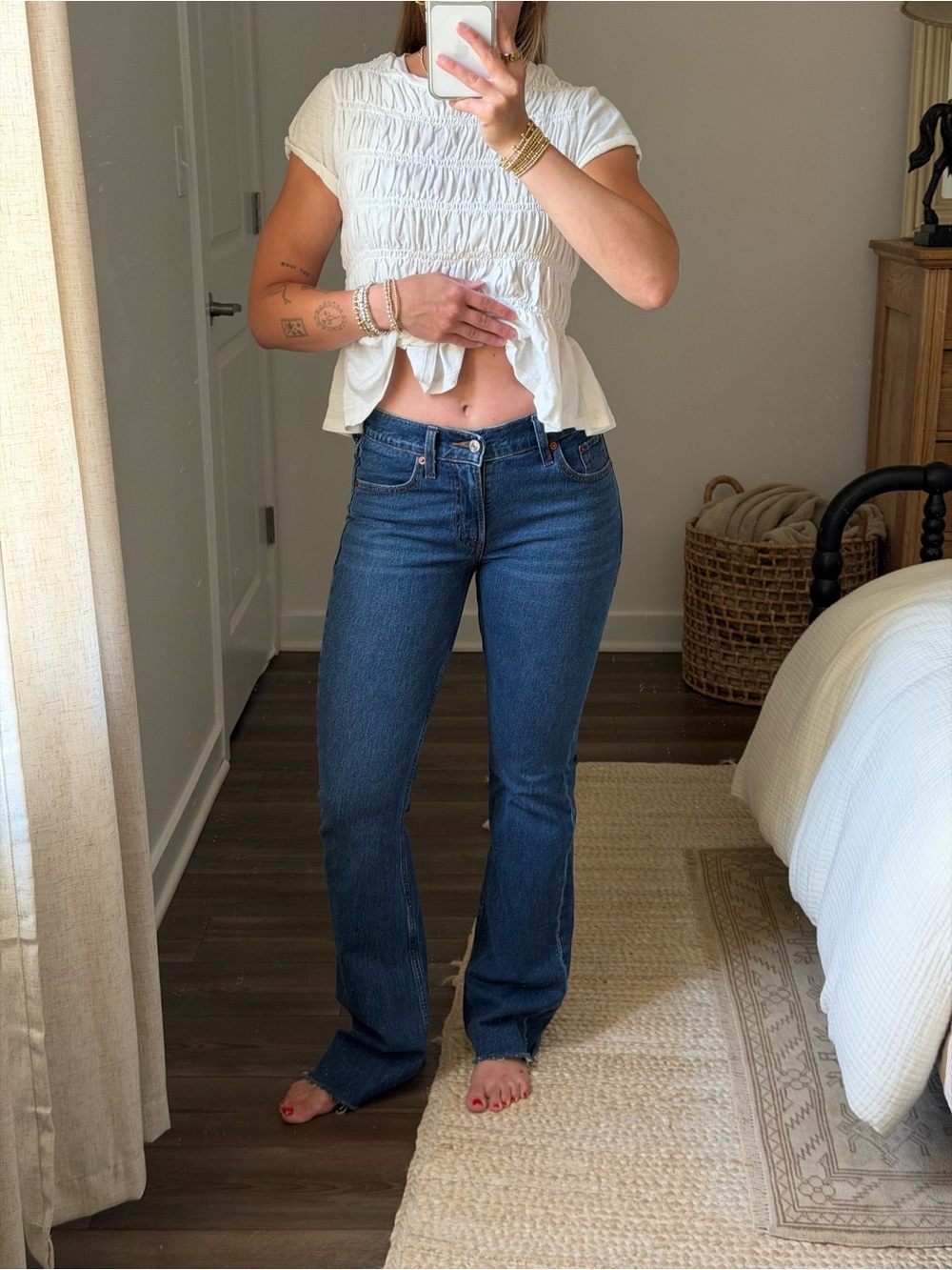 Abercrombie & Fitch Dark Blue Flare Jeans